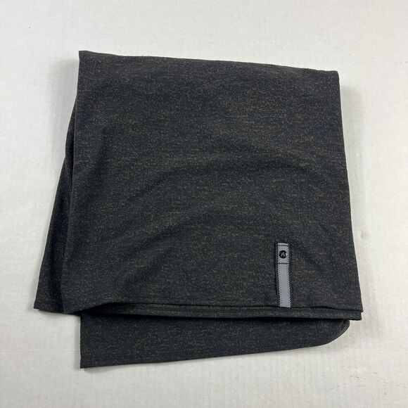 Lululemon Womens Vinyasa Scarf Green Black Functional Wrap Coverup Shawl OSFM - Picture 4 of 6
